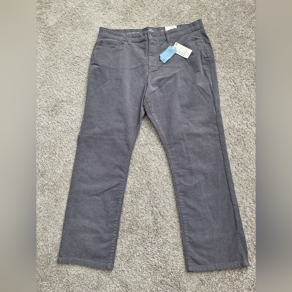 NWT St John's Bay Womens Straight Leg Corduroy Pants